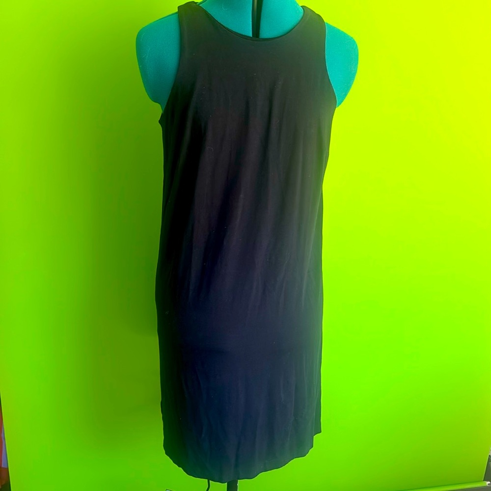 Black shift dress stretchy
